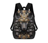 Sinyumoney Golden King Phoenix Mochila Escolar, Bolsa De Viaje, Mochila Universitaria Para Niños/Niñas/Adolescentes, Estilo-18-1, 17"