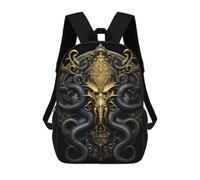 sinyumoney Golden Kraken King Monster Mochila Escolar, Bolso De Negocios, Bolso Para Portátil Resistente Para Niñas Y Adolescentes 17inch