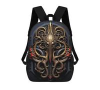 sinyumoney Golden Kraken Monster Art Mochila Ligera Para Aeropuerto, Estudiantes Universitarios Y Mochileros: Perfecta Para Viajes, Trabajo Y Uso Diario 17inch