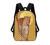 sinyumoney Golden Leopard Sunset Mochila De Viaje Resistente Al Agua, Bolsa Para Computadora Para Adolescentes, Niñas, Niños, Mujeres Y Hombres 17inch