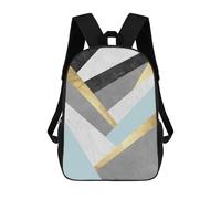 sinyumoney Golden Lines I Mochila Escolar Infantil Impresa En 3D Para Niños, Mochilas De Viaje, Bolsas Para Libros Para Niños Estudiantes De Primaria 17inch