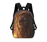 sinyumoney Golden Lion Majesty Mochilas Infantiles Mochila Escolar Impresa En 3D Para Niños Mochilas De Viaje Bolsas Para Libros Para Niños 17inch Mochila Escolar