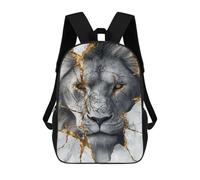 sinyumoney Golden Lion Marble Wall Art Mochilas Infantiles Impresas En 3D Para Niños. Mochilas De Viaje De Moda Para Niños. Mochila Escolar Para Estudiantes De Primaria Y Secundaria.