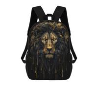 sinyumoney Golden Lion Mochila Escolar Infantil Impresa En 3D Para Niños, Mochilas De Viaje De Alta Capacidad, Bolsas Para Libros, Mochila Escolar Infantil 17inch