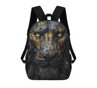sinyumoney Golden Lion Sculpture Decor Mochila Escolar Impresa En 3D 17inch Mochilas De Moda Para Niños, Mochilas Escolares Para Niños De Primaria Y Secundaria