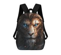 sinyumoney Golden Lion with Blue Eyes Mochila Escolar Para Ordenador Portátil Para La Escuela/trabajo/viajes: Perfecta Para Viajes, Trabajo Y Uso Diario 17inch