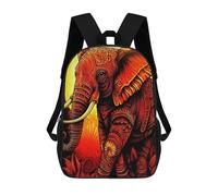 sinyumoney Golden Mandala Elephant Art Mochila Escolar Impresa En 3D Para Niños, Mochila Escolar, Mochilas De Viaje, Bolso Informal De Moda Para Niños Y Estudiantes 17inch