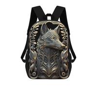 sinyumoney Golden Monarch Wolf Mochilas Infantiles Mochila Escolar Impresa En 3D Para Niños Mochilas De Viaje Bolsas Para Libros Para Niños 17inch Mochila Escolar