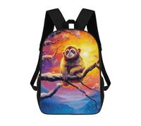 sinyumoney Golden Monkey in Winter Wonderland Mochila Escolar, De Secundaria, Universitaria, De Viaje Para Adolescentes, Chicas, Chicos, Mujeres Y Hombres 17inch