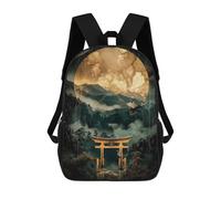 sinyumoney Golden Moon Mochilas Escolares Para La Escuela Secundaria, Preparatoria, Universidad, Viajes Al Campus, Actividades Al Aire Libre Y Deportes 17inch