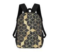 sinyumoney Golden Mosaic IV Mochila Escolar Infantil Impresa En 3D Para Niños, Mochila De Viaje De Alta Capacidad, Bolsas Para Libros, Mochila Escolar Infantil 17inch