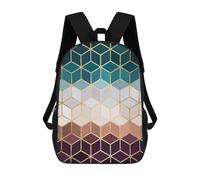 sinyumoney Golden Mosaic VII Mochila Escolar Para Niños Mochila Escolar Impresa En 3D Mochila Escolar De Moda Para Niños De Primaria Y Secundaria 17inch