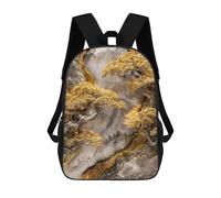 sinyumoney Golden Mountain Grove Mochilas De 17 Pulgadas Para Niños, Mochilas Escolares Impresas En 3D Para Estudiantes De Primaria Y Secundaria, Para Niños Y Niñas.