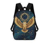 sinyumoney Golden Owl Constellation Art Mochila Escolar Grande Resistente Al Agua Para Portátil Para Adolescentes, Niñas, Niños, Mujeres Y Hombres 17inch