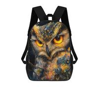 sinyumoney Golden Owl Painting Animal Mochila Escolar Infantil Impresa En 3D Para Niños, Mochilas De Viaje De Alta Capacidad, Bolsas Para Libros, Mochila Escolar Infantil 17inch