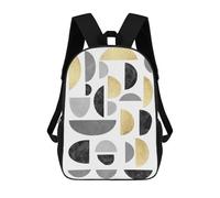 sinyumoney Golden Pattern Mochila Escolar Mochilas Escolares Para Niñas Y Niños Mochila Con Bolsillo Mochila Escolar De Moda Para Niños 17inch