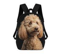 sinyumoney Golden Poodle Dog Breed-1 Mochila Escolar De Moda, Mochila Para Material Escolar, Mochila Impermeable Informal Para Acampar, Aventuras Al Aire Libre Y Viajes Diarios 17inch
