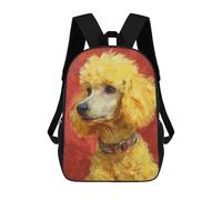sinyumoney Golden Poodle Painting Artwork-1 17inch Mochila Escolar Impresa En 3D Para Niños, Mochila Escolar Informal De Moda, Mochilas De Viaje Para Niños Y Estudiantes.