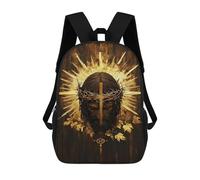 sinyumoney Golden Religious Iconography Mochilas Escolares De Moda Para Papelería, Impermeables, Informales, Para Hombres, Mujeres Y Adolescentes 17inch
