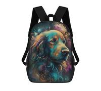 sinyumoney Golden Retriever Dog Fable Mochila Escolar Mochila Para Niños Impresa En 3D Mochilas Infantiles Para Niños Y Niñas Mochilas Escolares Mochilas De Viaje Para Niños 17inch