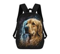 sinyumoney Golden Retriever Galaxy Art Print-1 Mochilas Escolares, De Viaje Y Universitarias Para Hombres, Mujeres Y Adolescentes 17inch