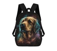 sinyumoney Golden Retriever Galaxy Art Print -1 Mochilas Escolares Mochila Escolar Ligera Mochila De Día Mochila Escolar Para La Universidad Para Niños/Niñas/Adolescentes 17inch