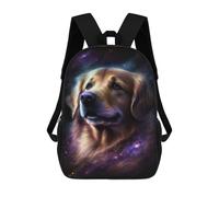 sinyumoney Golden Retriever Galaxy Art Print -2 Mochila Escolar Mochila Informal Mochilas De Día Bolsa Escolar Para Trabajo/viajes 17inch