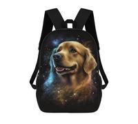 sinyumoney Golden Retriever Galaxy Art Print-6 Mochilas Escolares Para Ordenador, Ideales Para El Colegio/trabajo/viajes, Acampadas, Aventuras Al Aire Libre Y Viajes Diarios 17inch