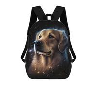 sinyumoney Golden Retriever Galaxy Art Print Mochila Escolar Grande Para Niños, Niñas, Adolescentes, Hombres Y Mujeres 17inch