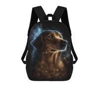 sinyumoney Golden Retriever in Space Art Print Mochila Escolar Impresa En 3D 17inch Mochilas De Moda Para Niños, Mochilas Escolares Para Niños De Primaria Y Secundaria