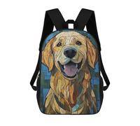 sinyumoney Golden Retriever Mosaic Art Mochilas Impresas En 3D Para Niños, Mochila Escolar, Mochila De Moda Para Niños De Primaria Y Secundaria 17inch