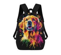 sinyumoney Golden Retriever Pop Art Mochila Escolar Infantil Impresa En 3D Para Niños, Mochilas De Viaje, Bolsas Para Libros, Mochila Escolar Infantil 17inch