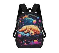 sinyumoney Golden Retriever Puppy Mochila Escolar Infantil Impresa En 3D Mochila De Viaje De Alta Capacidad Bolsas Para Libros Mochila Infantil 17inch