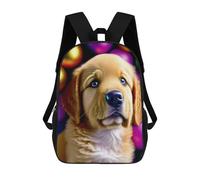 sinyumoney Golden Retriever Puppy Wall Art Mochila Ligera Para Aeropuerto, Estudiantes Universitarios Y Mochileros: Perfecta Para Viajes, Trabajo Y Uso Diario 17inch