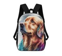 sinyumoney Golden Retriever Watercolor Mochila Escolar Infantil, Mochilas Impresas En 3D, Mochilas Escolares De Moda Para Niños De Primaria Y Secundaria 17inch