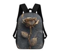 sinyumoney Golden Rose Wall Art Mochila De Viaje Para La Universidad Mochilas Para La Escuela/trabajo/viajes 17inch