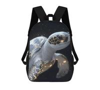 sinyumoney Golden Sea Turtle Animal Mochilas Impresas En 3D Para Niños, Mochila Escolar, Mochila Informal Para Exteriores, Mochila Informal De Moda Para Niños, Lindas Bolsas De Viaje 17inch