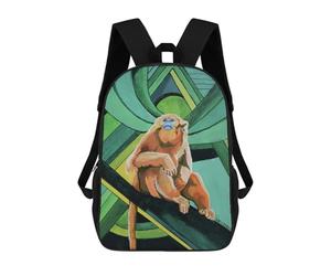 sinyumoney Golden Snubbed Nose Monkey Mochila Escolar Ligera Para Aeropuerto, Estudiantes Universitarios, Niñas, Niños Y Adolescentes 17inch