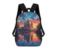 sinyumoney Golden Sunset Reflections on Water Mochila Escolar, Bolso Resistente Para Portátil, Ideal Para Acampar, Aventuras Al Aire Libre Y Viajes Diarios 17inch