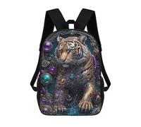 sinyumoney Golden Technology Tiger Mochila De Negocios Resistente Para Portátil Para Niñas, Niños Y Adolescentes 17inch