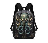 sinyumoney Golden Tentacled Kraken Mochila Escolar, Mochila Para Portátil, Mochila Para Adolescentes, Niñas, Niños, Mujeres Y Hombres 17inch