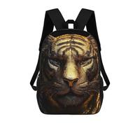 sinyumoney Golden Tiger Mochila Escolar Para Niñas Y Niños, Mochilas De Gran Capacidad, Mochilas Ligeras Para Niños Y Estudiantes 17inch
