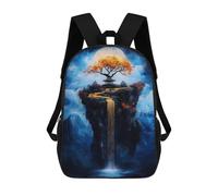 sinyumoney Golden Waterfall Fantasy Mochila Grande Para Portátil Resistente Al Agua Para El Campus, Viajes Al Aire Libre Y Deportes 17inch