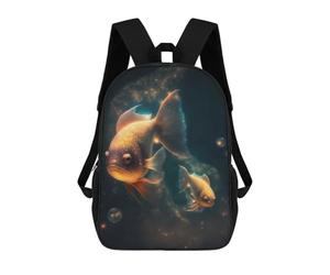 sinyumoney Goldfish Cute Animal Mochila Escolar/de Negocios Resistente Para Portátil Para Niños/niñas/adolescentes 17inch
