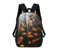 sinyumoney Goldfish Swimming in Sunlit Water Mochilas Escolares, Mochilas Para Portátil, Mochilas Para Camping, Aventuras Al Aire Libre Y Viajes Diarios 17inch