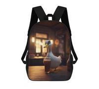 sinyumoney Goose Drinking Beer at Bar Mochilas Para Niños Mochila Escolar Mochila Escolar Impresa En 3D Mochilas Escolares De Moda Para Niños De Primaria Y Secundaria 17inch