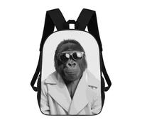 sinyumoney Gorilla Animals Funny Mochila Escolar Impresa En 3D Para Niños Mochilas De Viaje De Alta Capacidad Bolsas Para Libros Mochila Escolar Para Niños Mochila 17inch