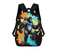 sinyumoney Gorilla Astronaut in Space -1 Mochilas Para Niños Y Estudiantes, Mochilas Escolares Impresas En 3D, Mochilas Para Estudiantes De Primaria Y Secundaria Para Niños Y Niñas 17inch