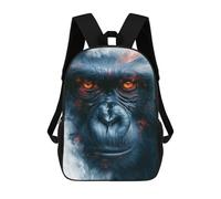 sinyumoney Gorilla Face Art Print Mochila Escolar Infantil De 17 Pulgadas Con Estampado 3D, Mochila Moderna Para Niños, Mochilas De Viaje, Bolsas Para Libros, Mochila Escolar Infantil