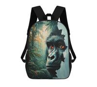 sinyumoney Gorilla in The Jungle Mochila Escolar Mochilas Escolares Para Niñas Y Niños Mochila Con Bolsillo Mochila Escolar De Moda Para Niños 17inch